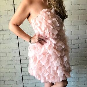 White by Vera Wang Tulle Puff Pink Dress Size 0